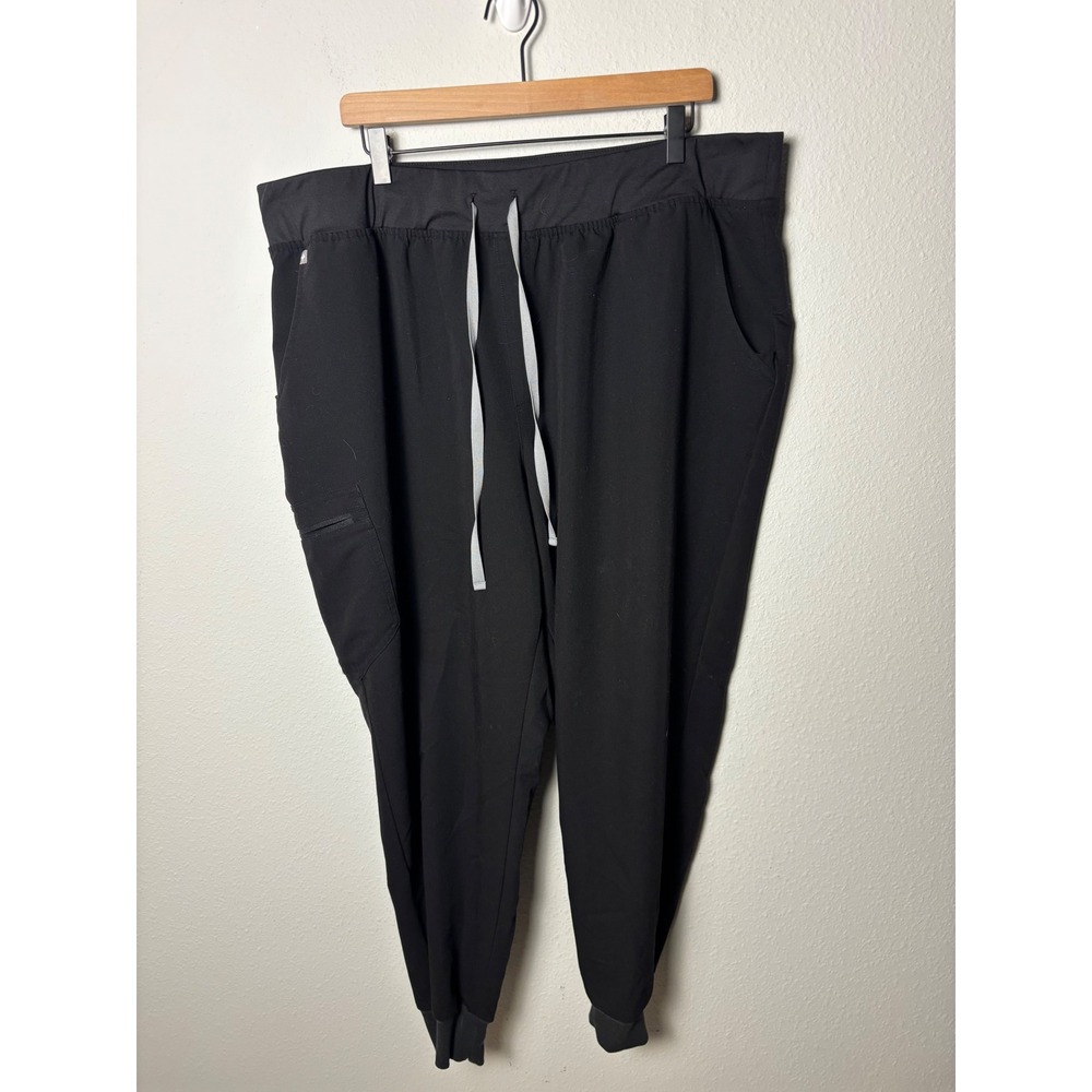 Figs Zamora High-Rise Jogger Scrub Pants Black 4XL Plus Size 1SW200002